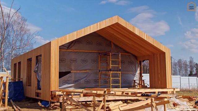 Кровля из лиственницы в проектах домов Барнхаус смотреть онлайн