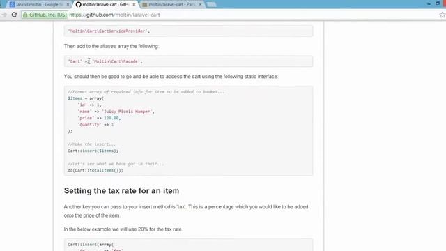 laravel 4 package integration Moltin Shopping Cart Package смотреть онлайн