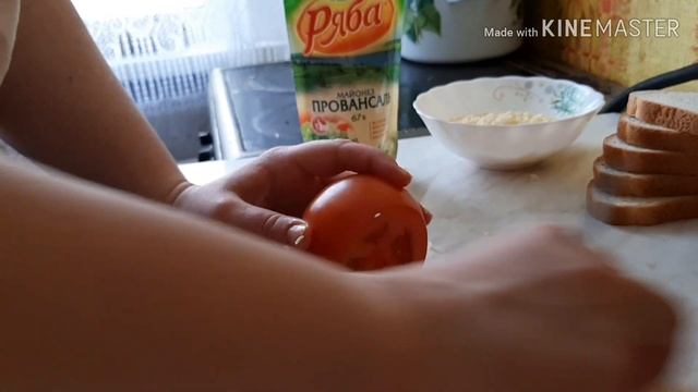 Бутерброды с сыром и помидорами смотреть онлайн