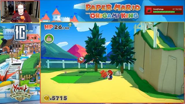 SPINNING FIRE IN THE TEMPLE | Paper Mario Origami King #5 смотреть онлайн
