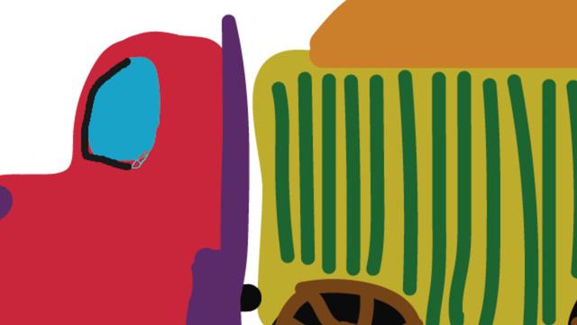 Рисование грузовика детям часть 44 смотреть онлайн