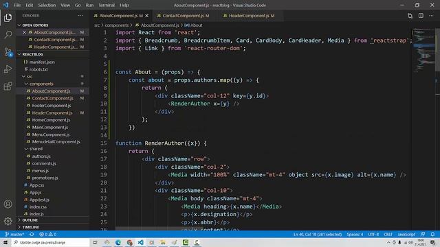 Škola React 35. dio: Function About umjesto const About смотреть онлайн