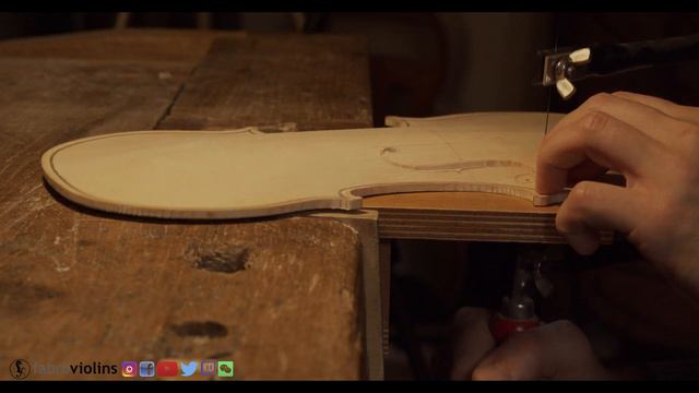 MAKING A VIOLIN | F-holes | Step 07 | Amati Model