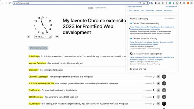 Favorite Chrome extensitons in 2023 for Web development - FrontEnd смотреть онлайн