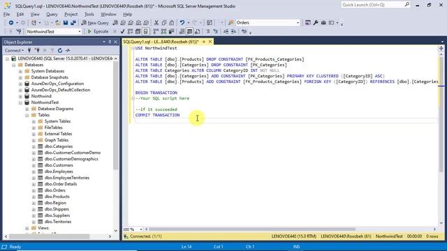 How to use DDL in a SQL transaction смотреть онлайн