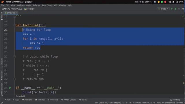 Sum of multiplicative inverse of factorials in Python смотреть онлайн