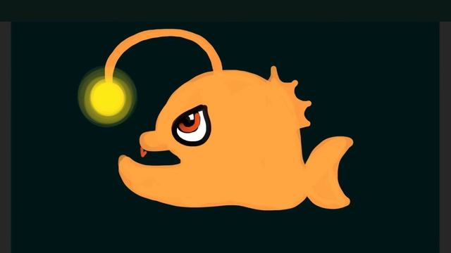 Рисуем глубоководную рыбу с фонарем Draw a deep-sea fish with a lantern смотреть онлайн