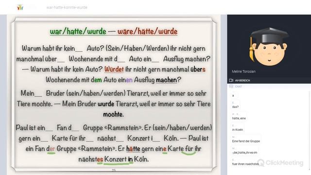 war-wäre, hatte-hätte, wurde-würde, konnte-könnte смотреть онлайн