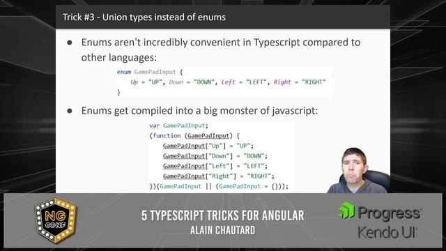 5 Typescript Tricks for Angular | Alain Chautard | ng-conf 2021 смотреть онлайн