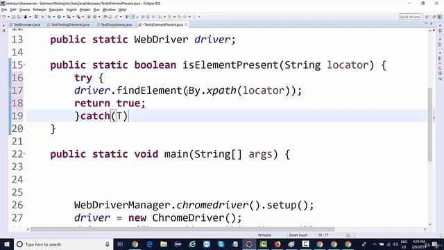 4 isElementPresent, isDisplayed, isEnabled, isSelected смотреть онлайн