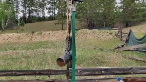 Забиваем профильную трубу перфоратором