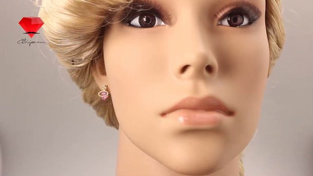 Bije.ru: Серьги в форме символа власти с золотым покрытием и кристаллами Swarovski Lenora (Линора) смотреть онлайн