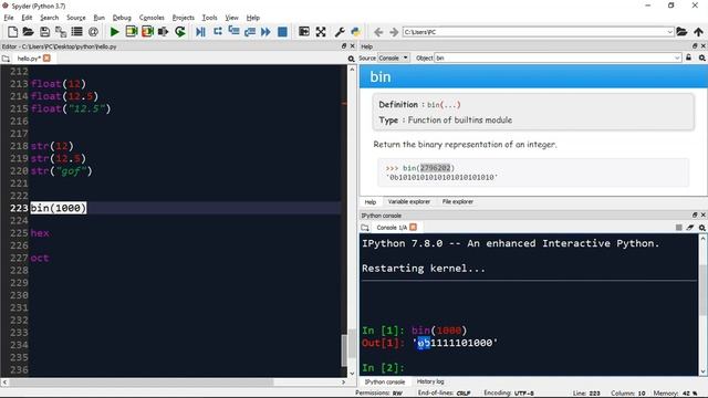22. Python bin, hex, Oct Number System Conversion : Python Tutorial Developer Series A - Z смотреть онлайн