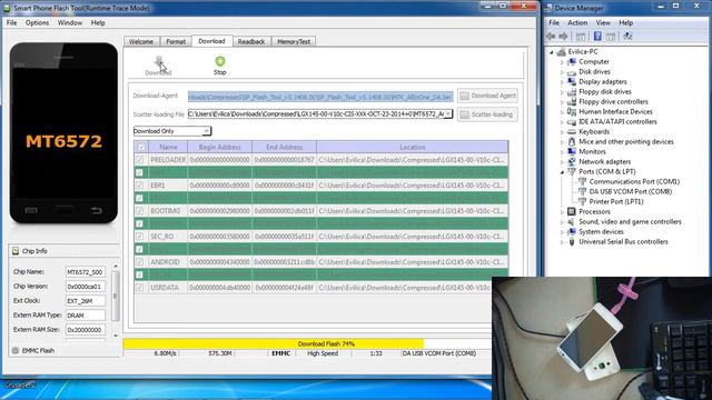 Tutorial Flash LG X145 via SP FlashTool смотреть онлайн
