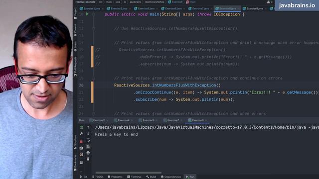 30 Error handling in reactive programming (Reactive programming with Java - full course) смотреть онлайн