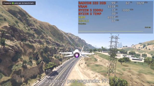 GTA V - Radeon 535 2gb - Ryzen 5 2500U - 768p - Benchmark PC смотреть онлайн