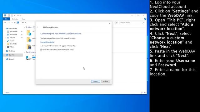 How Create a WebDAV network storage and Access NextCloud Files with смотреть онлайн