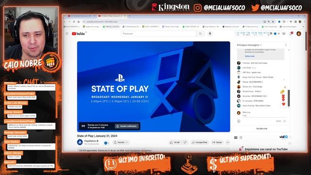 ? STATE OF PLAY! COBERTURA do EVENTO AO VIVO... Mais De 14 JOGOS! смотреть онлайн