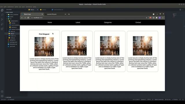 ReactJS - Passing data into our components through Props смотреть онлайн