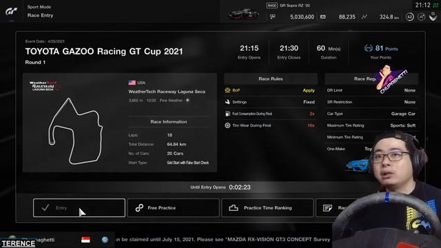Gran Turismo SPORT on PS5 - 2021 GR GT Cup ASIA смотреть онлайн