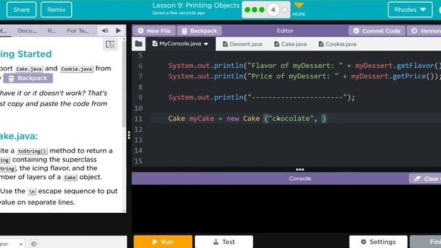 AP CS A - Code.org: Unit 2: Lesson 9 #4 (2022) смотреть онлайн