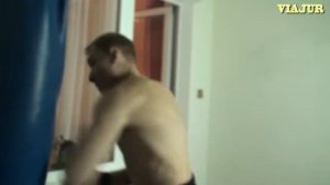 УШУ. Саньда. Работа на боксерской груше.