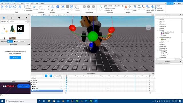 How to make a piggy jumpscare ,walk and idle animations in roblox studio tutorial | Billy Piggy смотреть онлайн