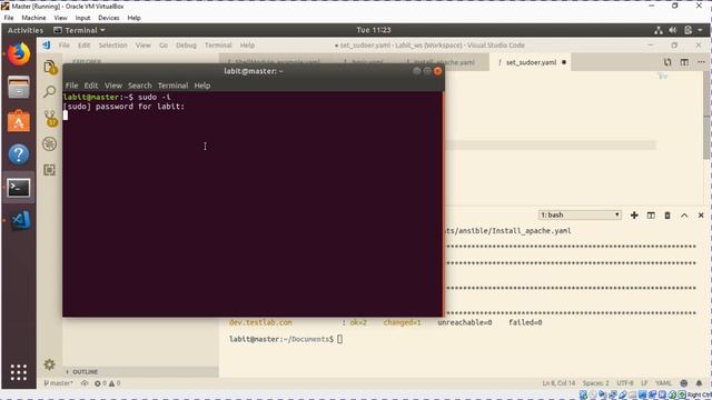 Lecture 23 of 24 - How to change sudoers file to allow password less ssh using ansible playbook. смотреть онлайн