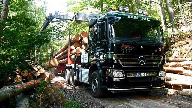 Holztransport 2014 mit Mercedes Benz Actros смотреть онлайн