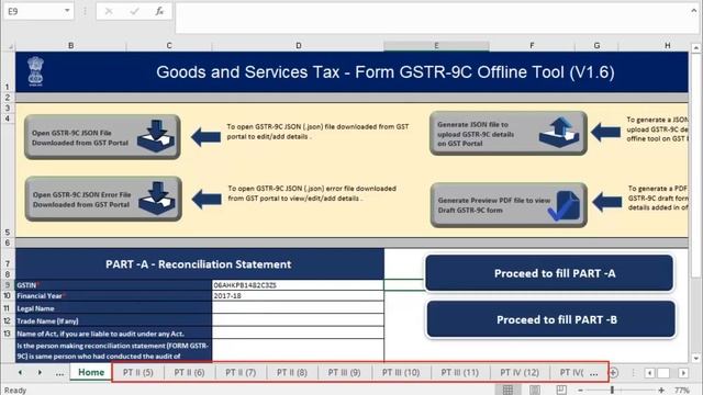 Troubleshooting Processed with Error while uploading JSON in GSTR-9C. смотреть онлайн