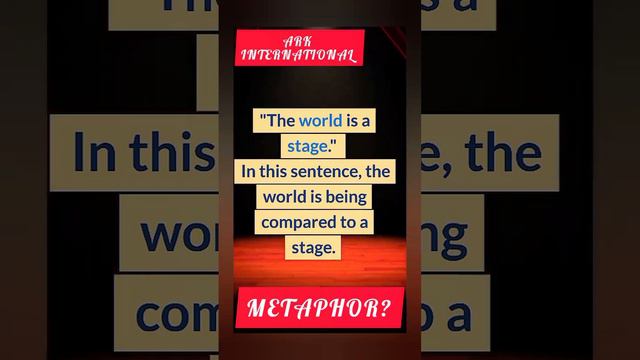 Metaphor | Metaphor vs Simile | Figure of Speech the Metaphor in Literature By ARK смотреть онлайн