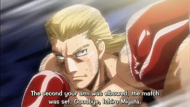 Miyata Knocks Out Arnie "Crocodile" Gregory (Eng Sub) - Hajime no Ippo New Challenger Ep. 3 смотреть онлайн