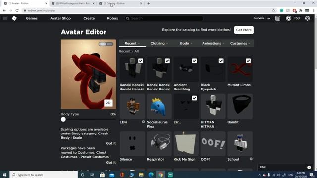 Making Ken Kaneki in Roblox | 340 Robux смотреть онлайн