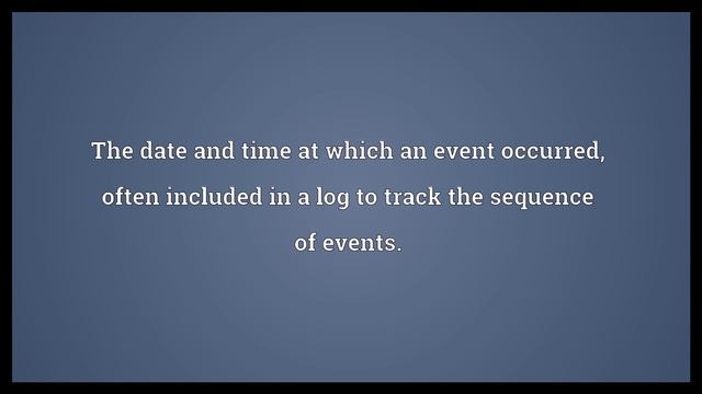 Timestamp Meaning смотреть онлайн