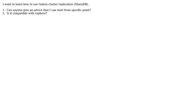 Databases: MySQL replication using galera смотреть онлайн