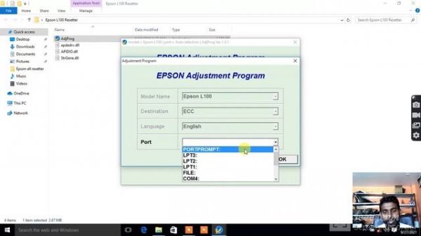 Epson L100 Resetter Driver