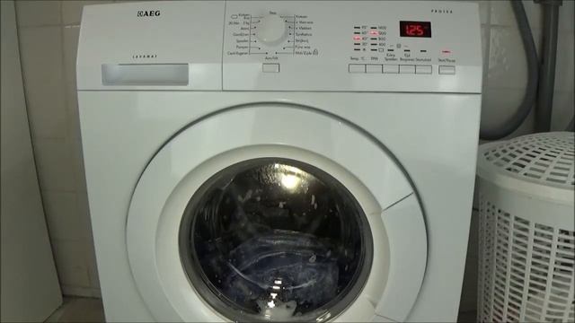 AEG Lavamat Protex L72475FL Jeans 40 °C program washing machine, coton, test example lavadora #203 смотреть онлайн