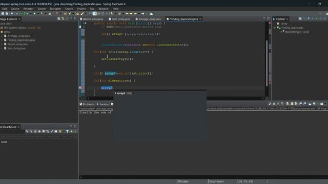 Printing Non Duplicate elements from Array using Java || Java Systems смотреть онлайн