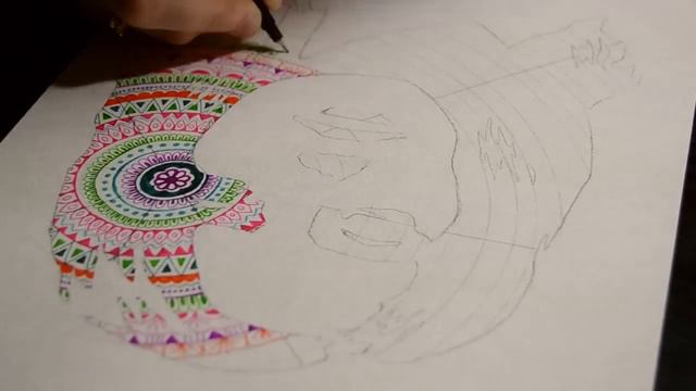 SPEED DRAWING: Рисуем Лану Дель Рей в виде мандалы | Mandala portrait of Lana Del Rey | NastyaNesti смотреть онлайн