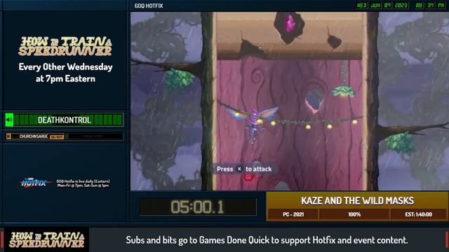 How To Train A Speedrunner - Kaze and the Wild Masks смотреть онлайн