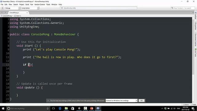 How to Create a Game | Make a Pong Clone | Let's Play Console Pong - 04 смотреть онлайн