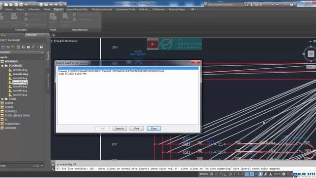 AutoCAD Electrical Tutorial - 070 - Auditing drawing смотреть онлайн