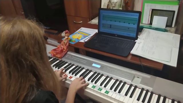 Учимся читать ноты с программой Софт Моцарт, Аника, 9 смотреть онлайн