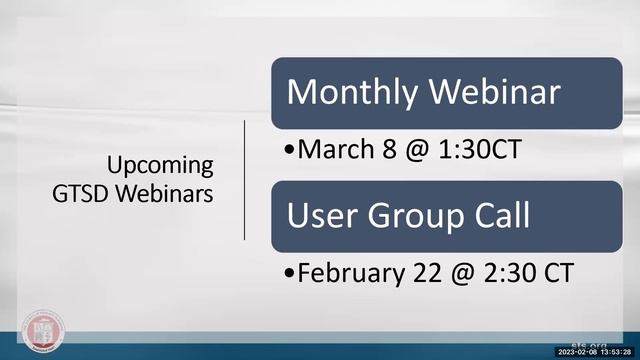 GTSD Monthly Webinar - February 8, 2023 смотреть онлайн