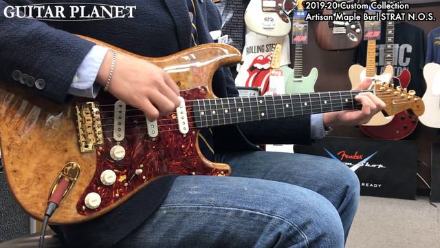 【SOLD】Artisan Maple Burl Stratocaster N.O.S. -Aged Natural-【商品紹介@Guitar Planet】 смотреть онлайн