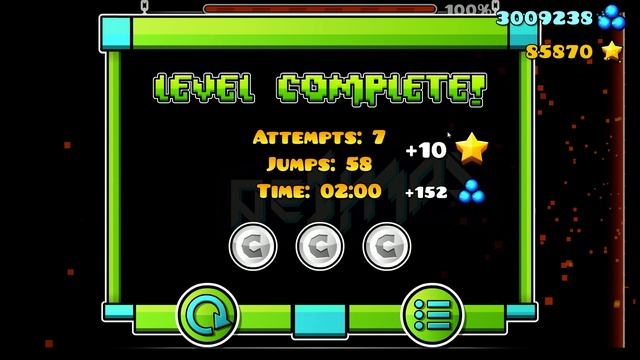 Geometry Dash- [Insane Demon] Deimos by Ollinss (All coins) смотреть онлайн