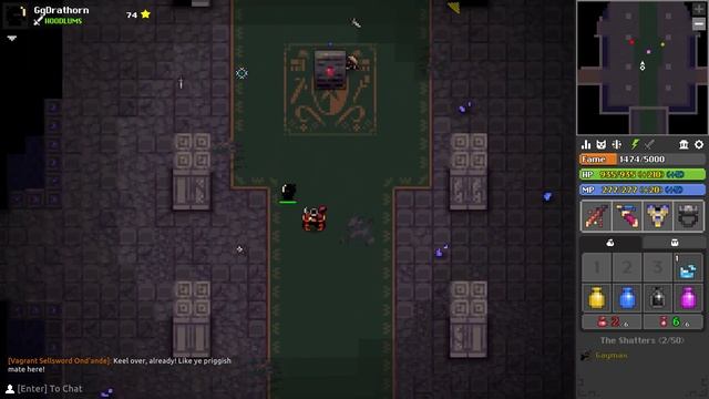 [ROTMG] Shatters RARE Miniboss fight! (Vagrant Sellsword Ond'ande) смотреть онлайн