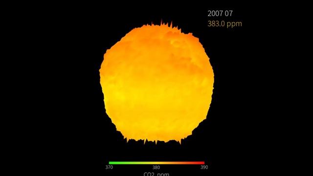 Концентрация углекислого газа в атмосфере Земли с 2003 по 2012 годы смотреть онлайн