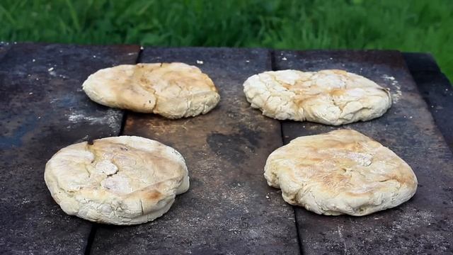 Life In A Mountain Village, Baking Bread With Mushrooms. The Cheapest Bread In The World.
