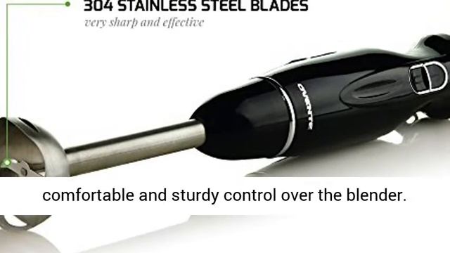 Ovente Immersion Electric Hand Blender with Stainless Steel Blades & Easy Grip Handle, 300 смотреть онлайн